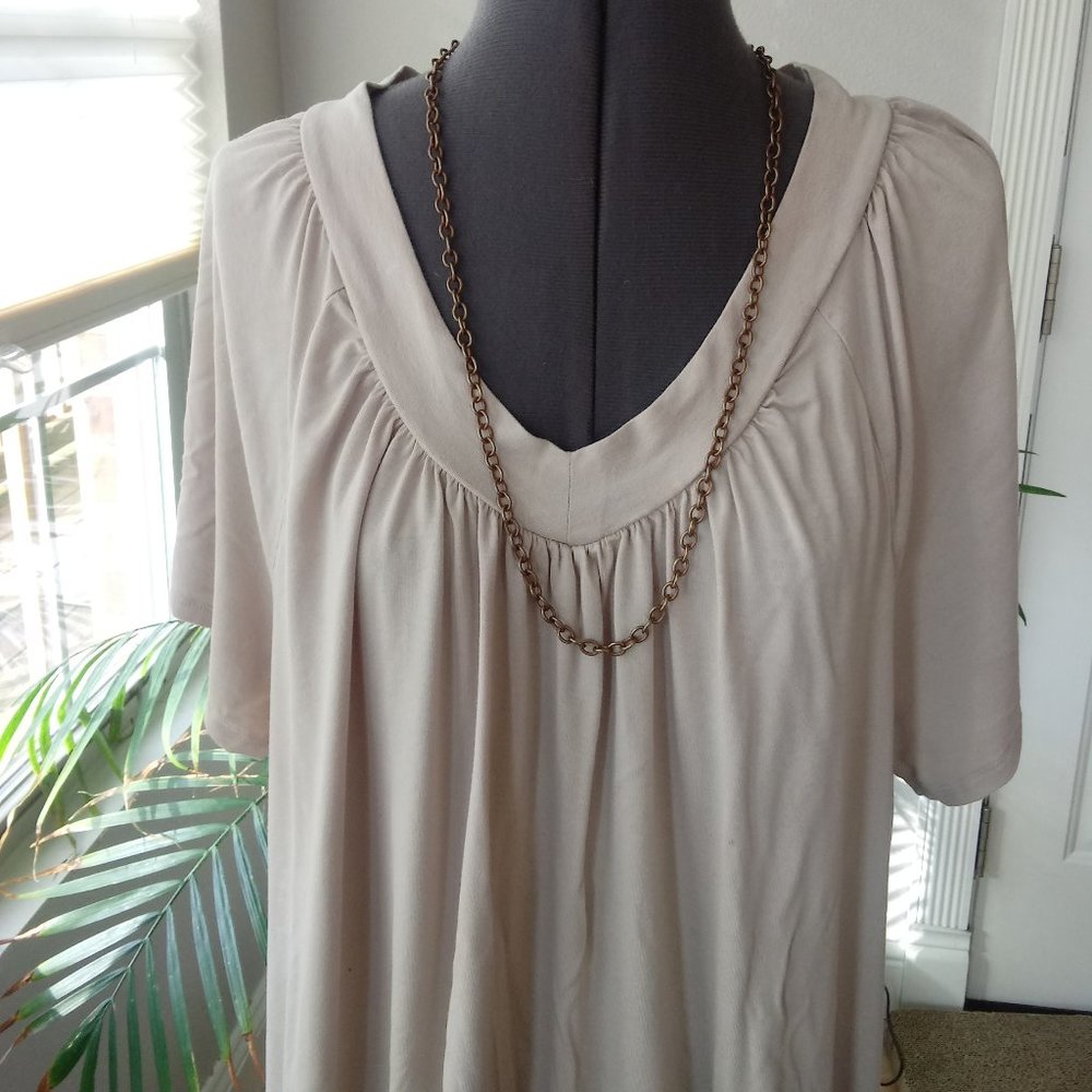 JM Collection V Neck Tunic - Picture 3 of 10